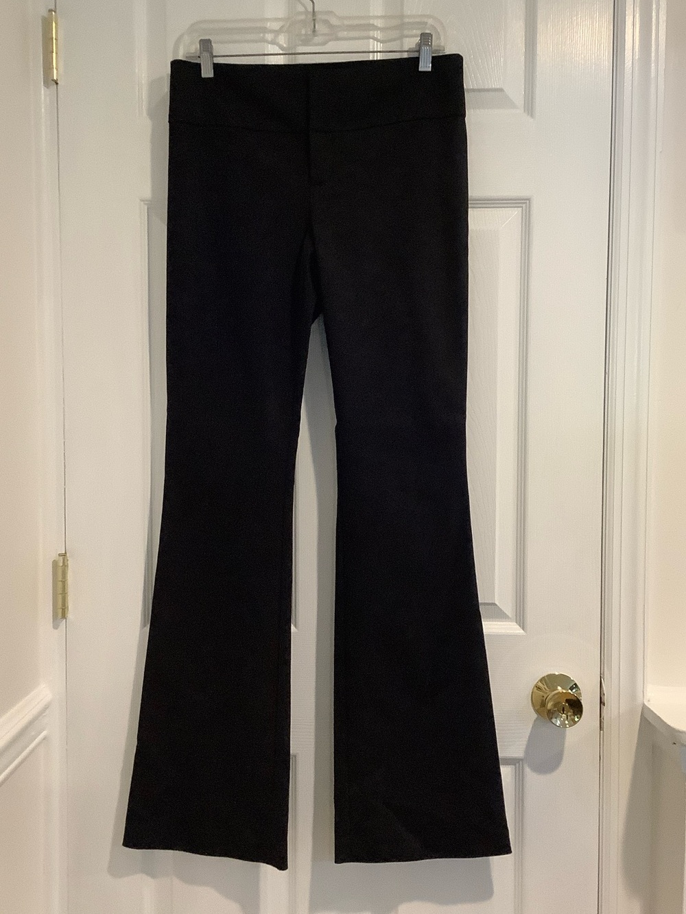 ALICE + OLIVIA Classics Black Flare Basic Minimalist Career Girl Boss Pants 6